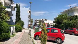 Greece Peraia Suburb of Thessaloniki. Resort Town Walk