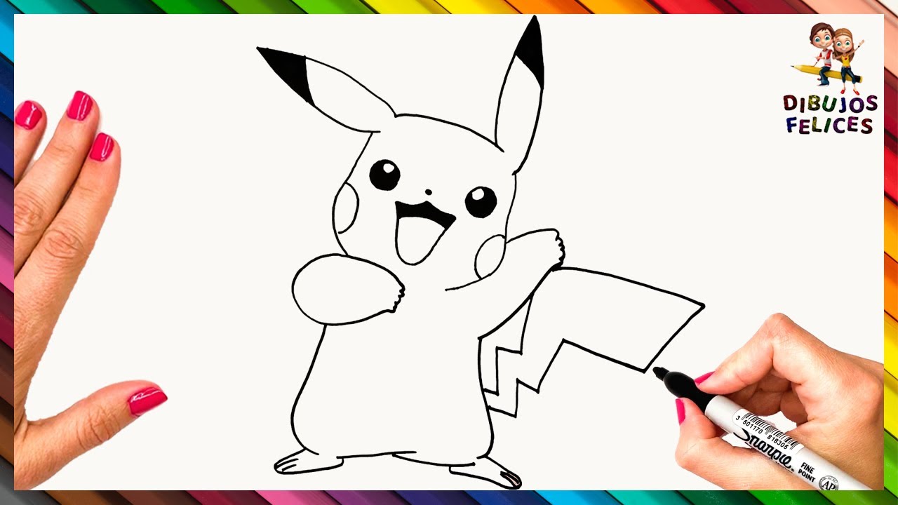 Cómo Dibujar A Pikachu Paso A Paso 💛 Dibujo Fácil De Pikachu - thptnganamst.edu.vn