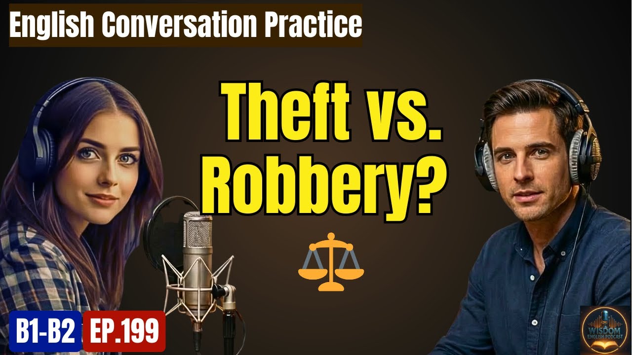 Crime & Punishment English Conversation: Theft vs. Robbery & Court Law | WEP EP.199