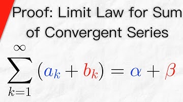 Proof: Limit Law for Sum of Convergent Series | Real Analysis
