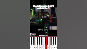 POV: Brazilian Guy Working Out Vs Normal Guy (@AgbapsShorts) - Octave Piano Tutorial