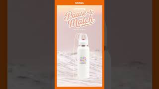 Let's make a simple little game together: Pause and Match! #corporategift #okasapromotion #drinkware