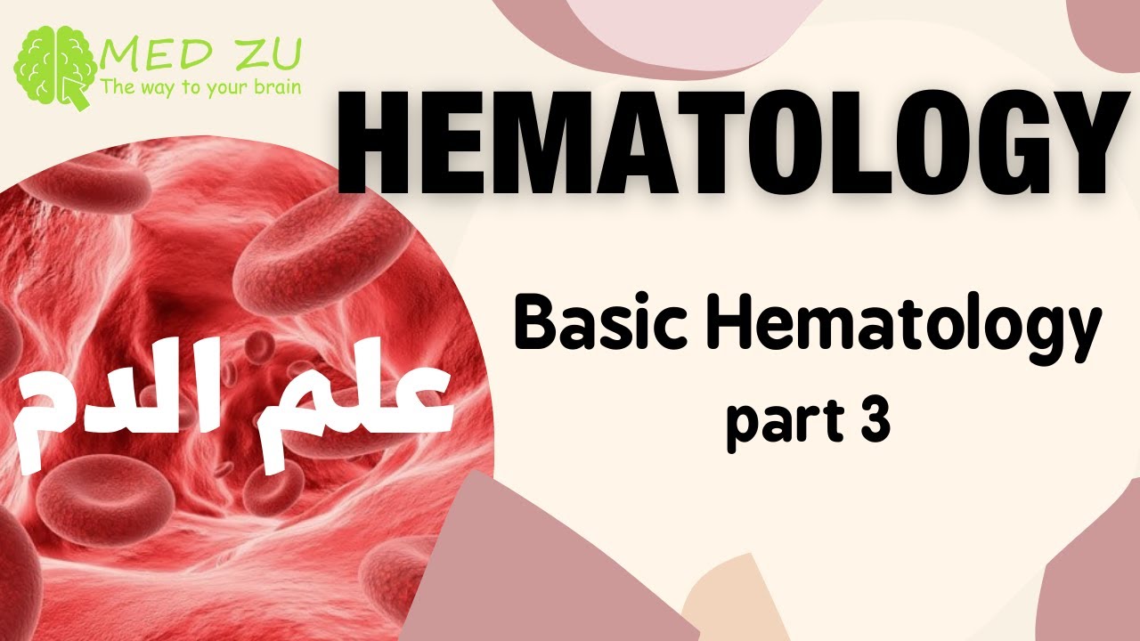 علم الدم | Hematology (Basic hematology CH1 Part 3 أساسيات علم الدم الجزء الثالث)