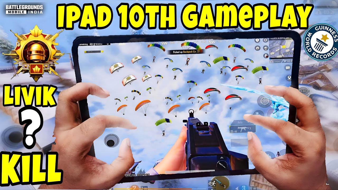 iPad 10th Generation Bgmi Test 60fps Smooth + Extreme 🔥Bgmi Gameplay ...