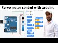 15 Servo Motor Control With Arduino at TinkerCad Simulation in Hindi || Block Coding