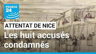 Procès de l'attentat de Nice : huit accusés condamnés à des peines de prison • FRANCE 24