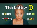 The letter d  the rules  english consonant pronunciation