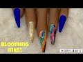 Marbled Nails | Blooming Polish | Modelones