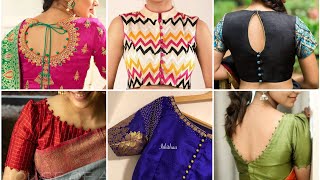 Latest  Potli button wale blouse ke designs