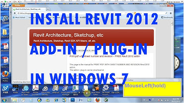 how to install revit 2012 addin in windows 7