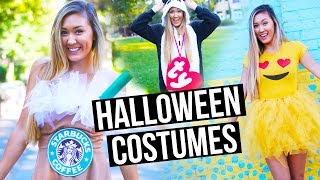 DIY HALLOWEEN COSTUMES FOR TEENS: Emoji, Starbucks + Beanie Baby