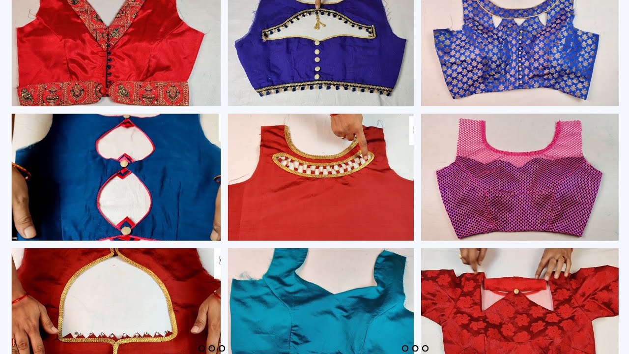 स्टाइलिश न्यू मॉडल ब्लाउज डिजाइन blouse back neck designs - YouTube