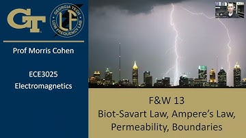 Electromagnetics for Engineers Lecture 24 Biot-savart, Ampere Law, permeability, boundaries (Part A)