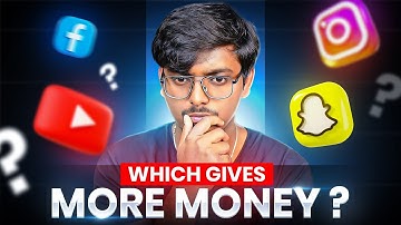 SNAPCHAT VS YOUTUBE VS INSTAGRAM VS FACEBOOK || WHICH PLATFORM HAS MORE MONEY 