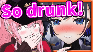Calli Reacts to  Drunk Kronii 【HololiveEN】