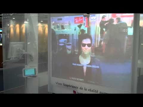 Ray-Ban's Virtual Glasses Fitting Shop Window  - Augmented By Activ'screen and Total Immersion