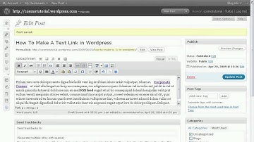 How To Make Text Link In Wordpress