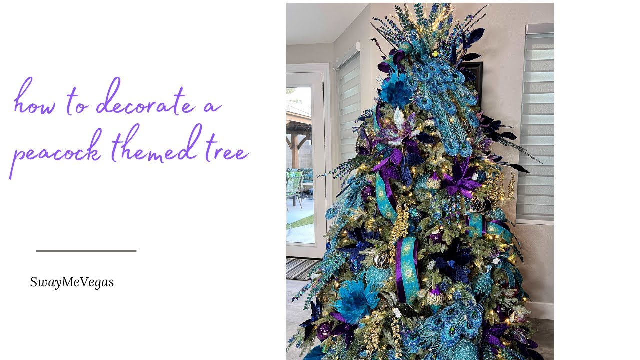 Peacock Christmas Tree Tutorial 