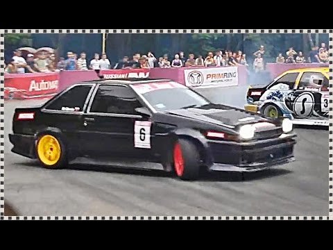 █ Toyota Sprinter Trueno AE86 vs Toyota Corolla Levin AE85. 4/2011, Дрифт Drift. (соревнования). █ Toyota Sprinter Trueno AE86 vs Toyota Corolla Levin AE85. 4/2011, Дрифт Drift. (соревнования).