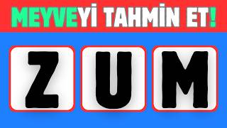 Karişik Harflerle Meyve Bulmaca 🥭🍈🤔 Meyveler Kelime Bulmaca[20 Meyve]
