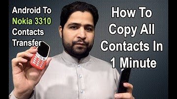 Android To Nokia 3310 Contacts Transfer via bluetooth {urdu-hindi}