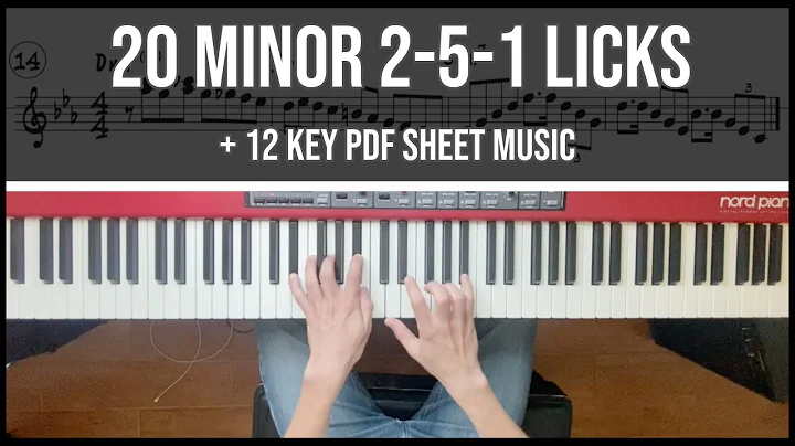 20 Jazz Piano Licks for Minor ii-V- i (+ 12 key PDF) | Jonathan Hines