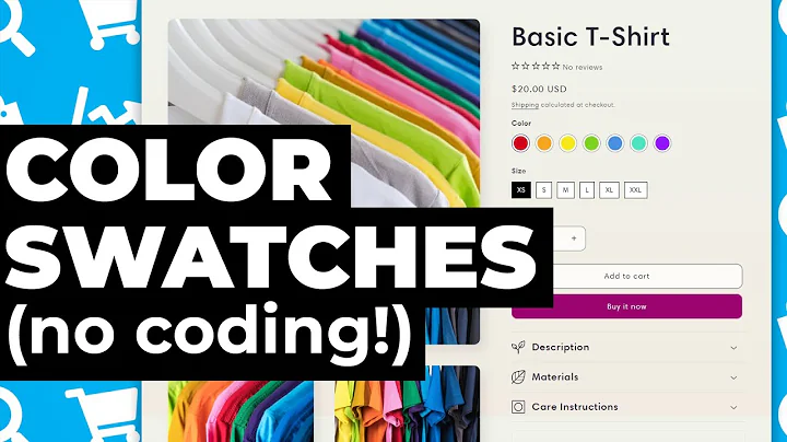 Transform Your Shopify Product Pages with Color Swatches and Metafields
