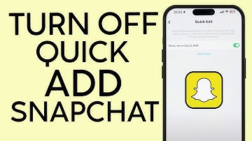 How to Turn Off Quick Add on Snapchat | People You May Know on Snapchat (2023)