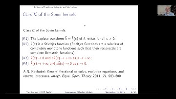 Y.Luchko:Fractional PDE invol. general fractional der. with Sonin kernel, anomalous diffusion model