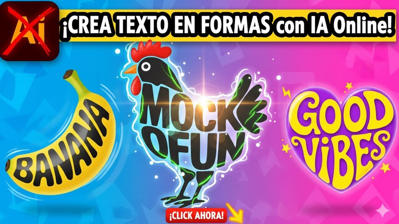 Texto en Formas con IA Online – Alternativa a Illustrator ⚡¡Formas ...