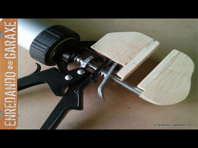 Cómo hacer sargento de apriete rápido monomanual. How to make a quick clamp  