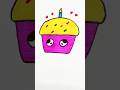 Cute Cupcake Drawing for Kids | Easy &amp; Fun #ytshort #ytshorts #viral #shorts  #art #drawing