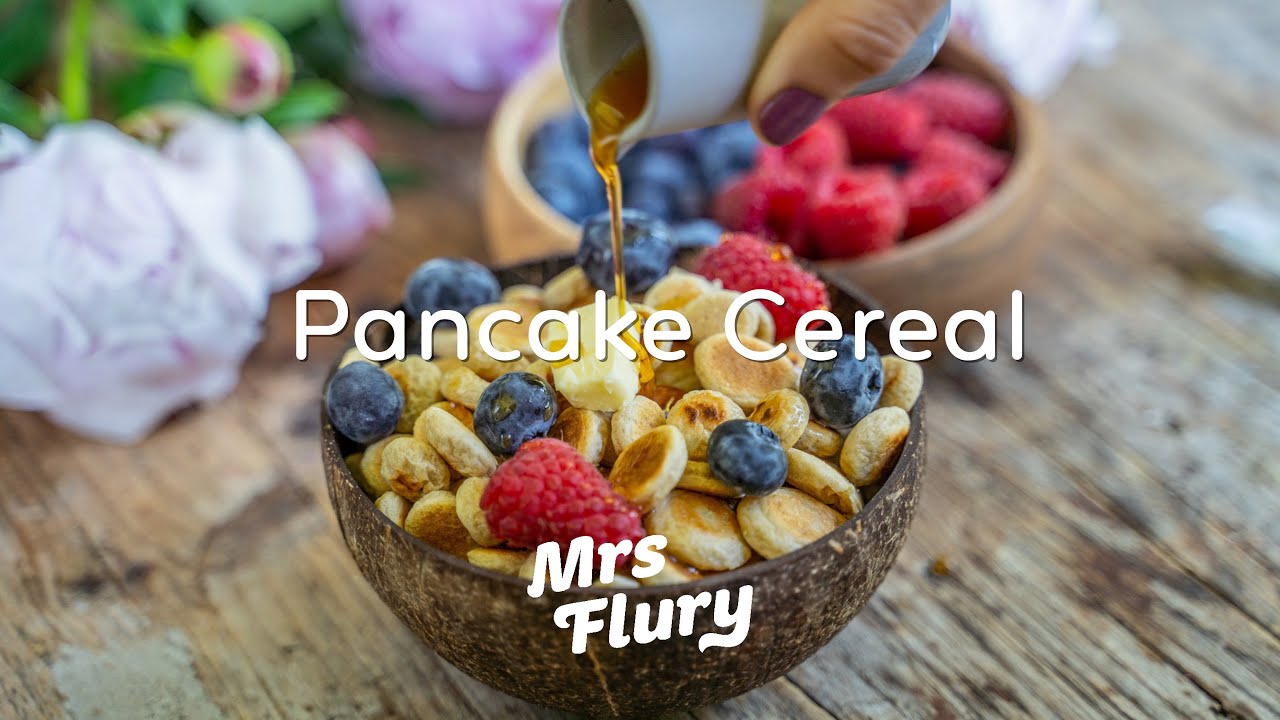 PANCAKE CEREAL So bereitet ihr Mini Pancakes zu! Gesund & vegan YouTube