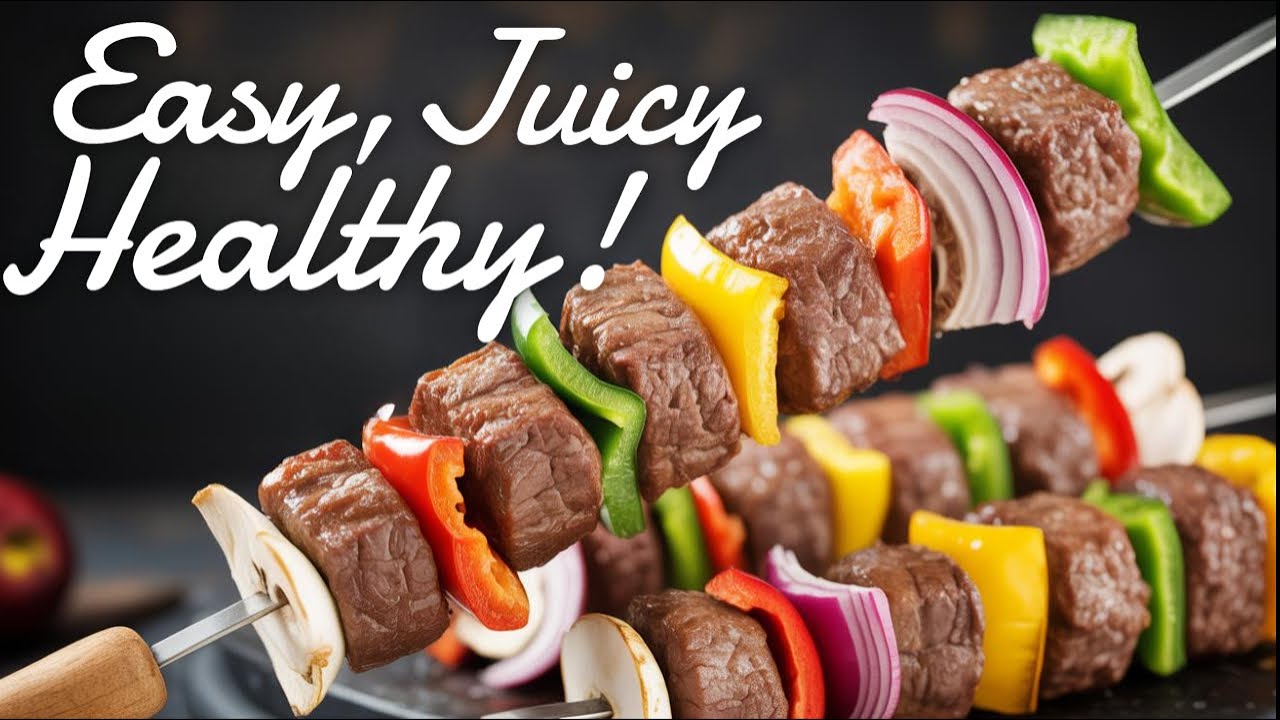 Juicy BBQ Beef Kebabs - Easy Indoor Grilled Barbecue Recipe!