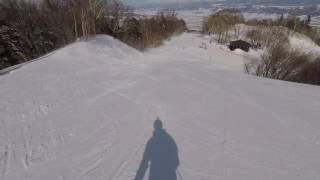 富良野スキー場北の峰ゾーン Kitanomine Zone, Furano Ski Resort (GoPro HERO5 Session)