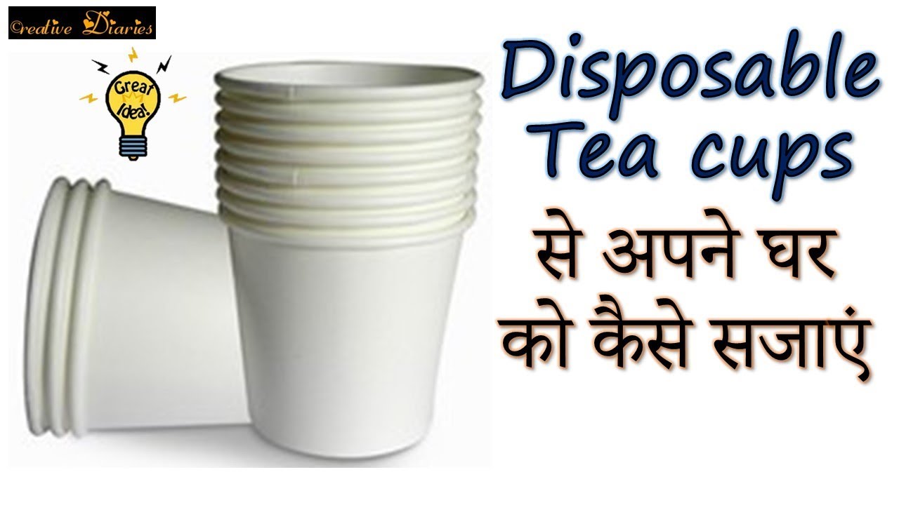 diy disposable thermocol tea cups home decor christmas idea i