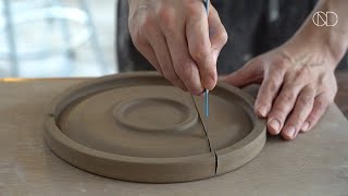 도자기 벽걸이 선반 장식 만들기 : Making a ceramic shelf on the wheel [ONDO STUDIO]