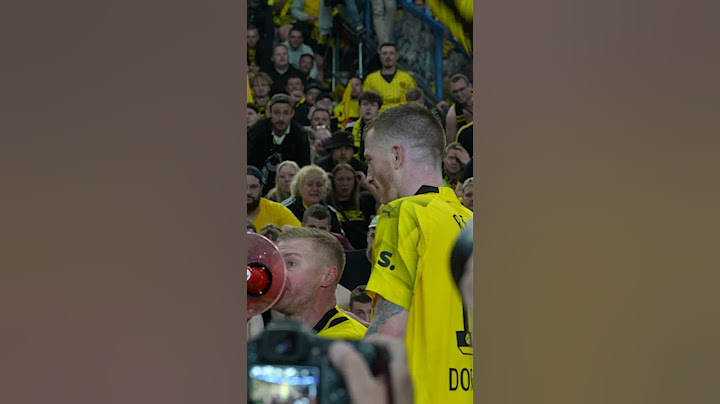 Reus loving life in with the Dortmund ultras 💛 #UCL