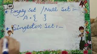 empty and singleton set