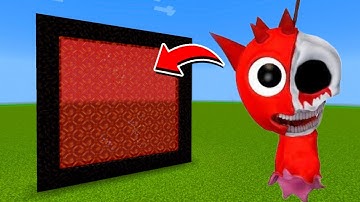 How to Make A Portal To The Horror Raddy Sprunki Dimension in Minecraft!