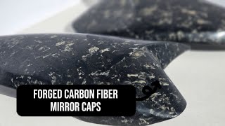 Forged Carbon Fiber skinning Hyundai Elantra mirror caps [ASMR]