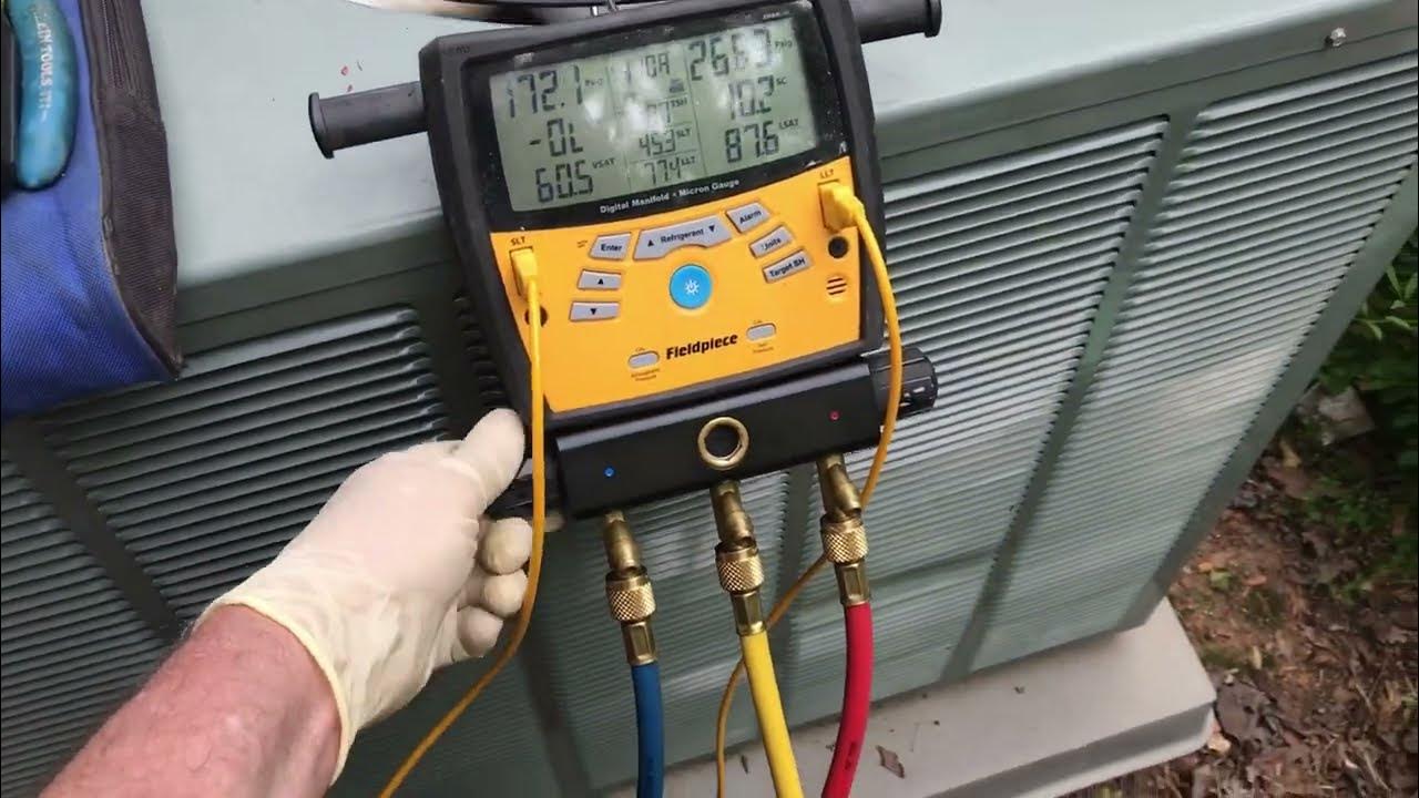 Rheem AC unit leaking R410a YouTube