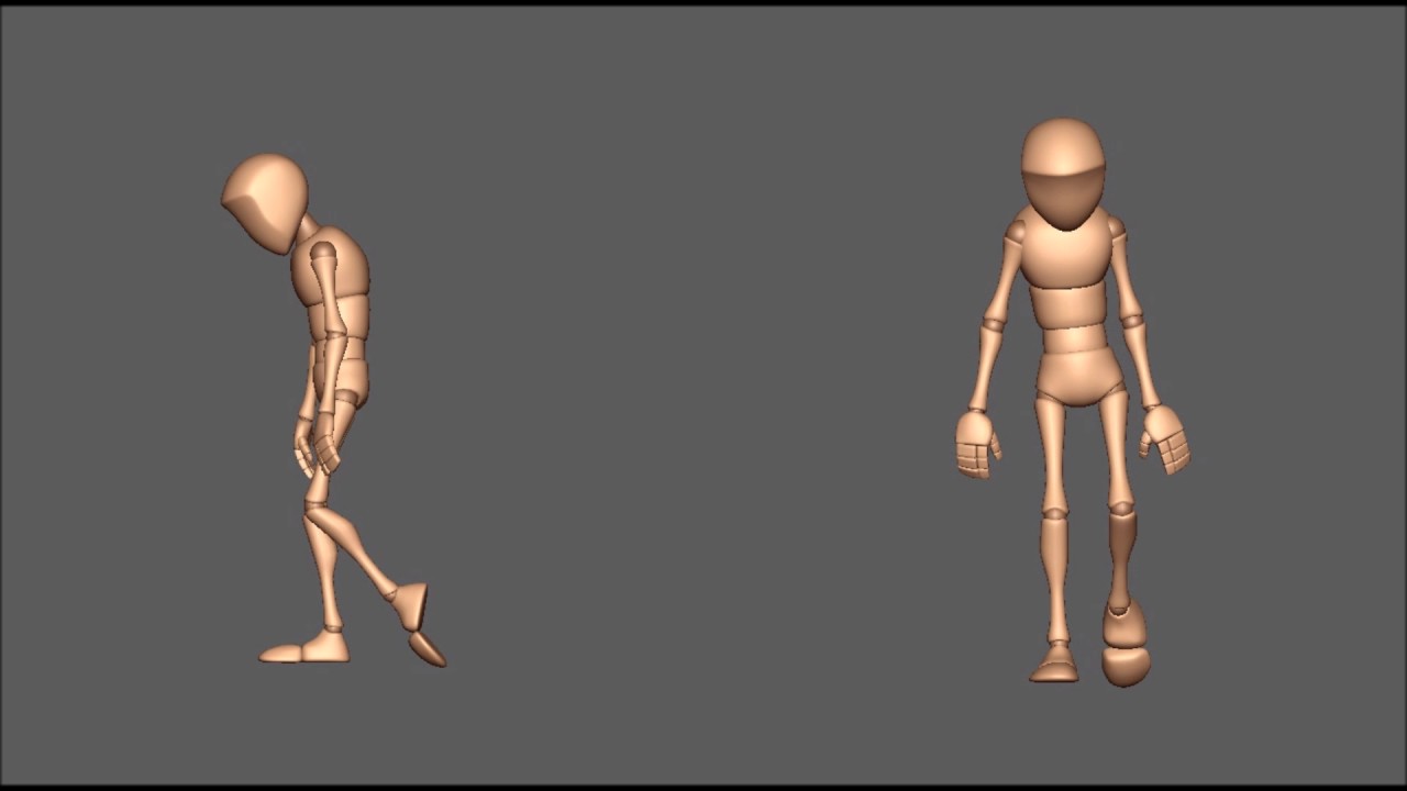 Animation 3D Walk Cycle - YouTube