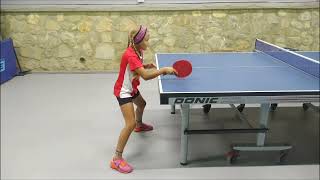 Накат справа.(упр. 1-1)#настольныйтеннис #tabletennis #pingpong