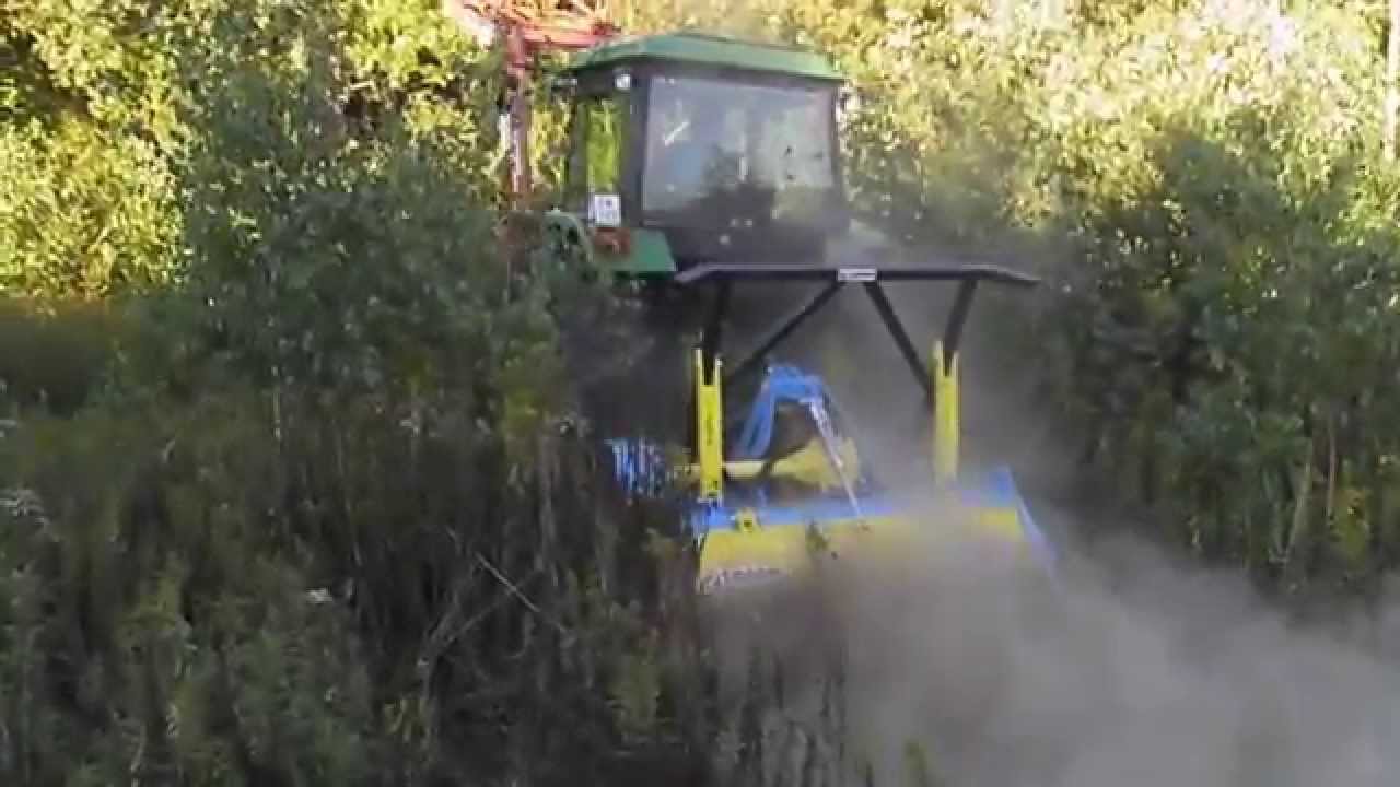 Mulczer leśny Zanon TL 1800 widia z ciągnikiem 116 KM