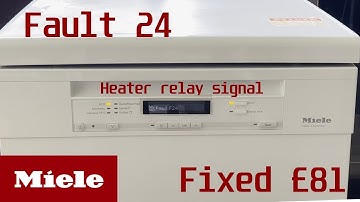 Miele Dishwasher Fault 24 - F24 Solved with £81 DIY