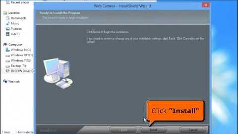 Procedure on how to install (WC-056-C) View Webcam in Windows 8