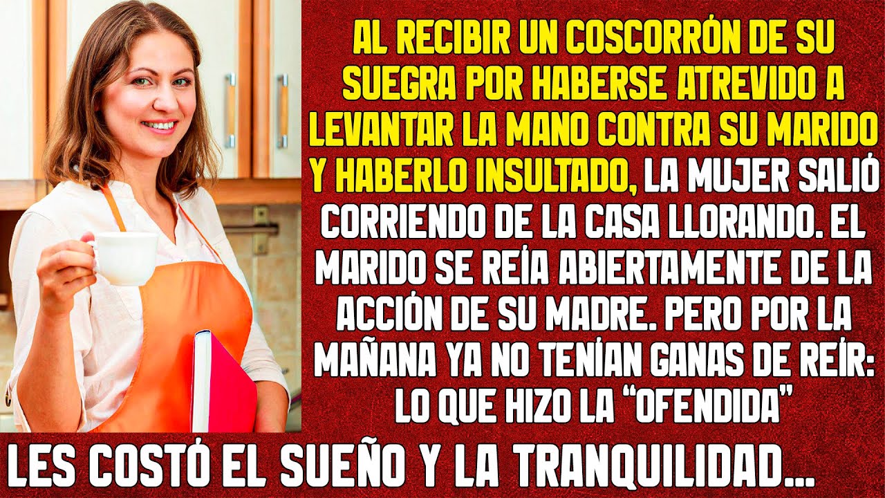 Al marido y a la suegra no les quedaban ganas de reír; lo que hizo la “ofendida” les costó...