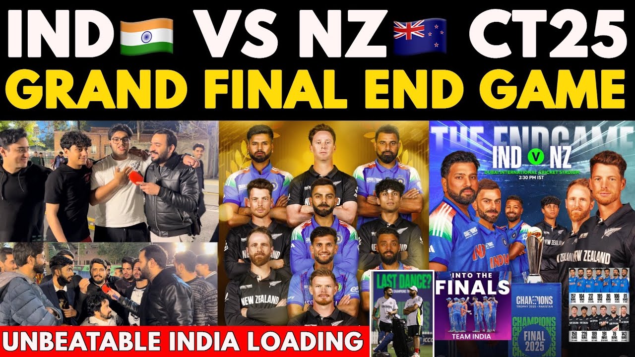 India Vs New Zealand Grand Final | Champions Trophy 2025 | Ind ...