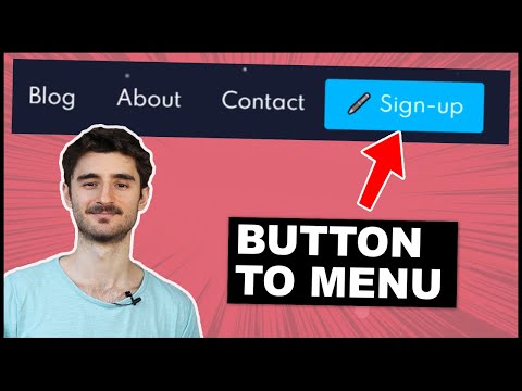 How to Add Button to WordPress Header Menu (No plugin needed!)